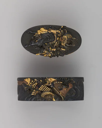 Sword-Hilt Collar and Pommel (Fuchigashira)