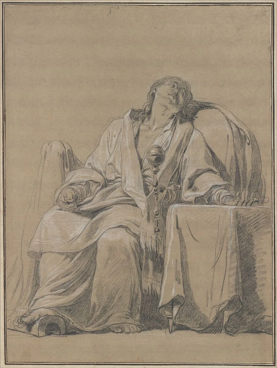 Youth Sleeping in a Chair — François André Vincent