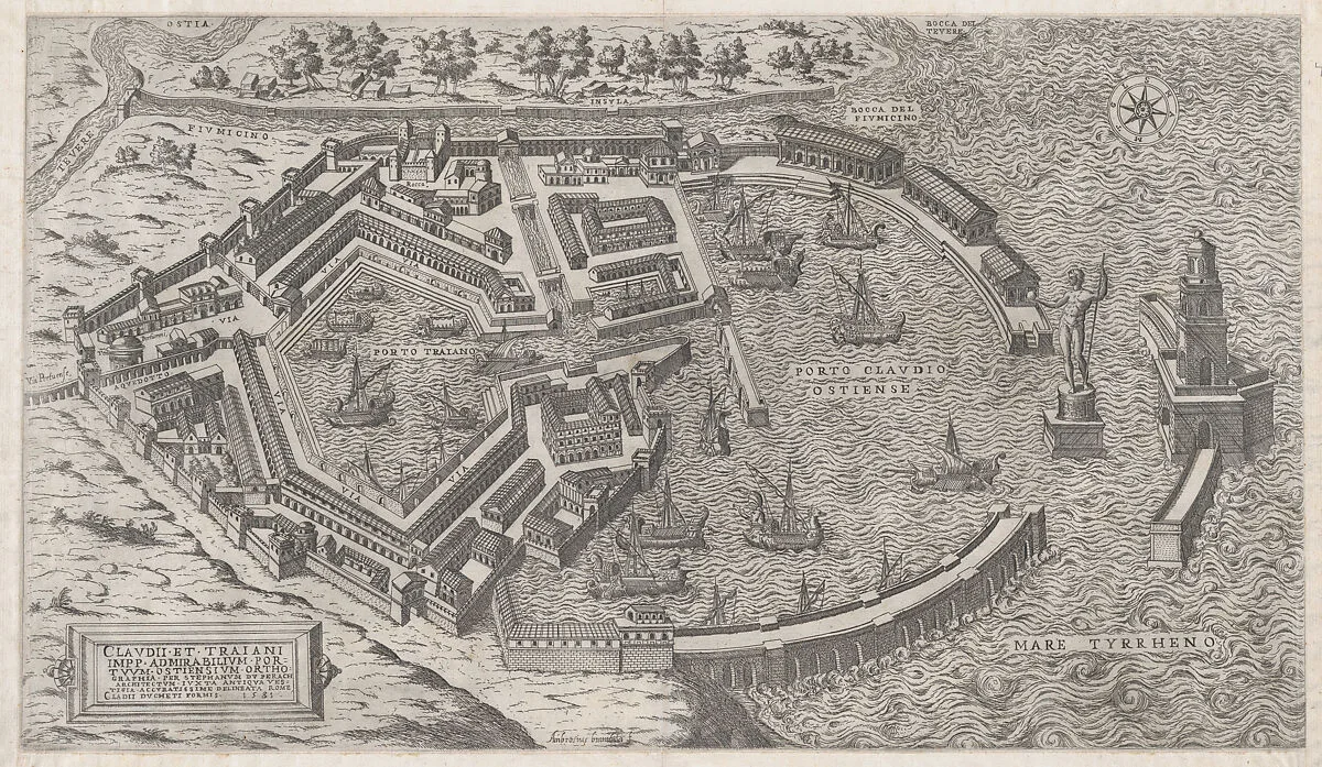 Speculum Romanae Magnificentiae: Port of Rome — Giovanni Ambrogio Brambilla|Claudio Duchetti|Etienne DuPérac