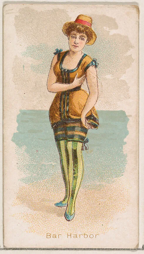 Bar Harbor, from the Fancy Bathers series (N187) issued by Wm. S. Kimball & Co. — William S. Kimball & Company
