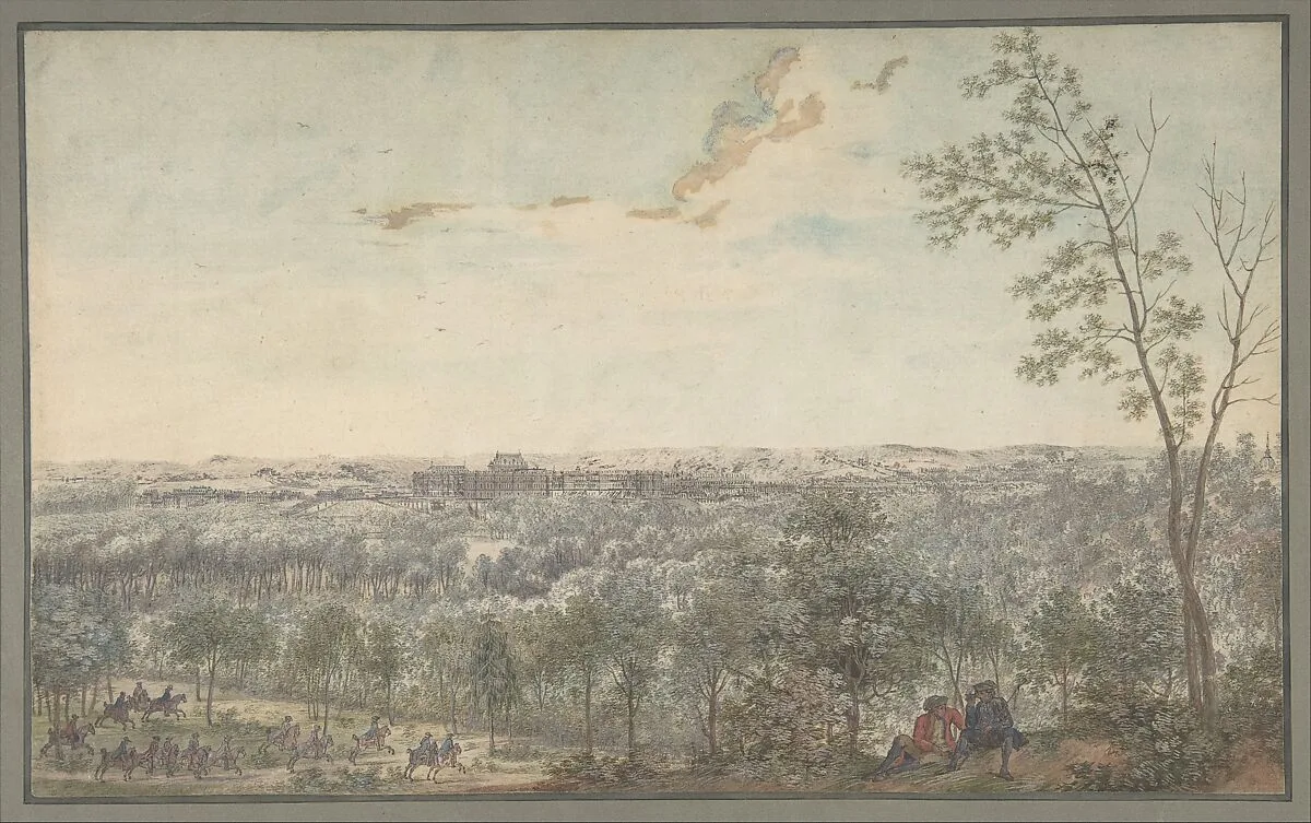 Versailles Seen from the Southwest — Louis Nicolas de Lespinasse, called the Chevalier de Lespinasse|Anonymous, French, 18th century