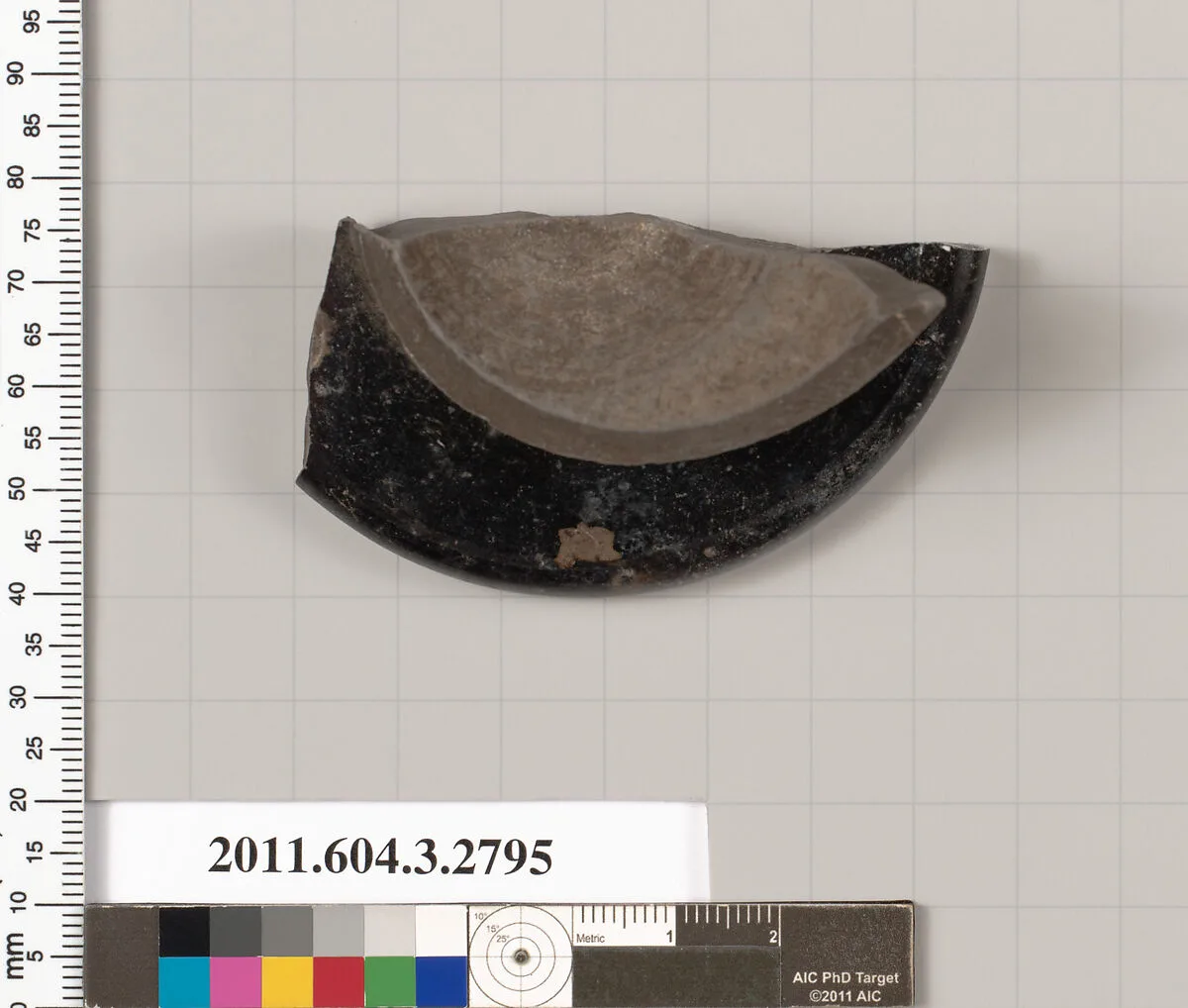 Terracotta fragment of an oinochoe (jug) or olpe (jug) — Unknown