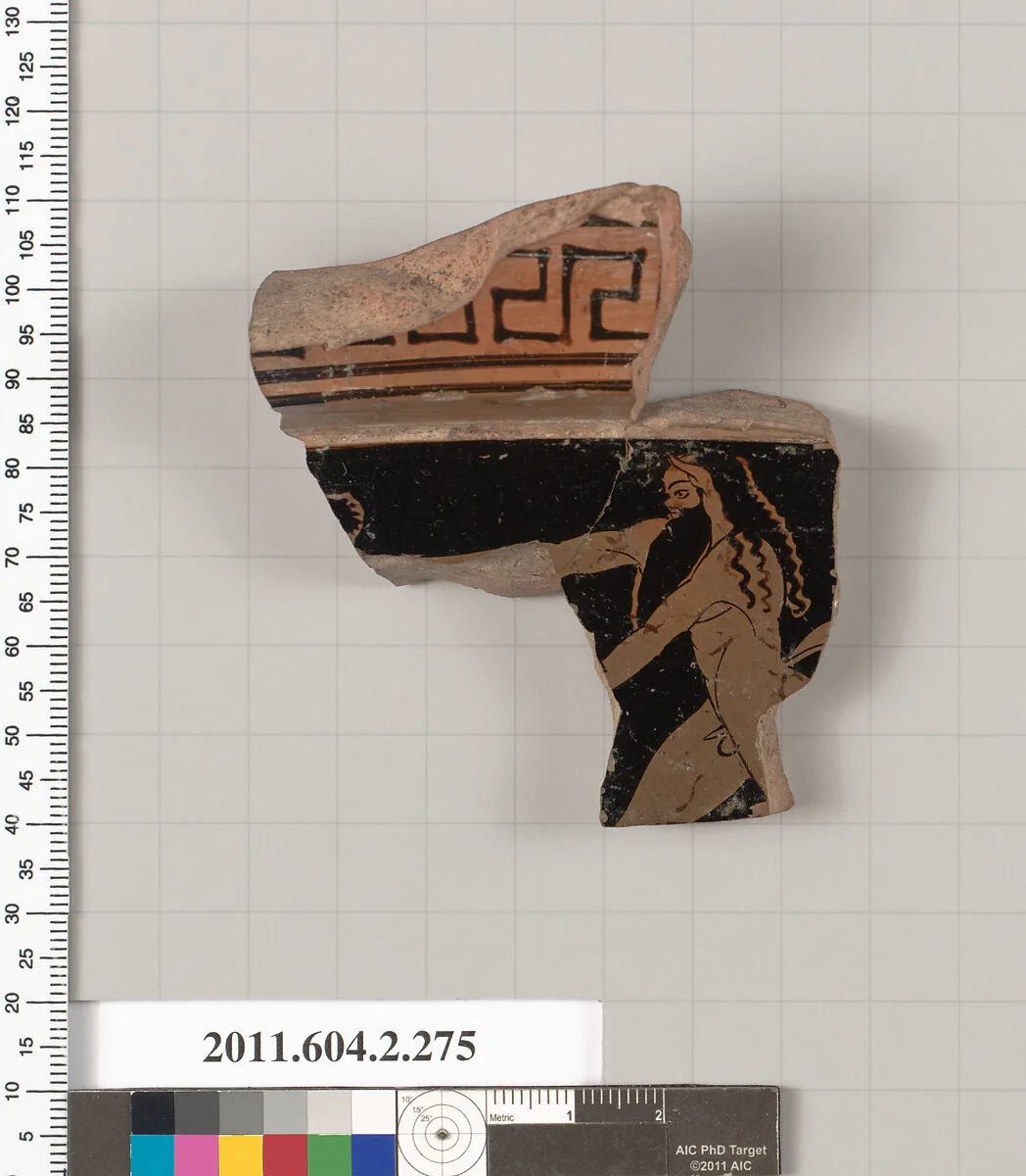 Terracotta fragment of a volute-krater (bowl for mixing wine and water) — Unknown