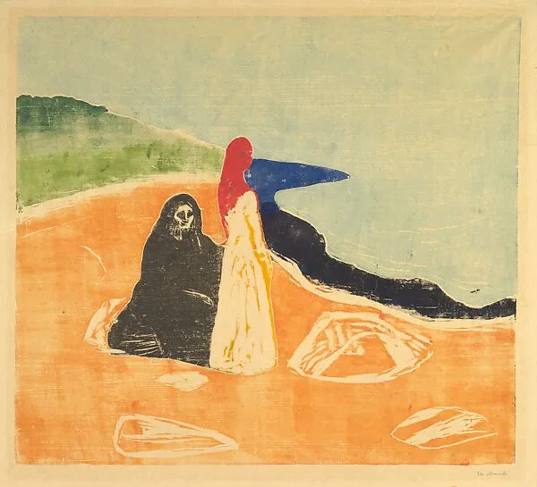 Two Women on the Shore — Edvard Munch