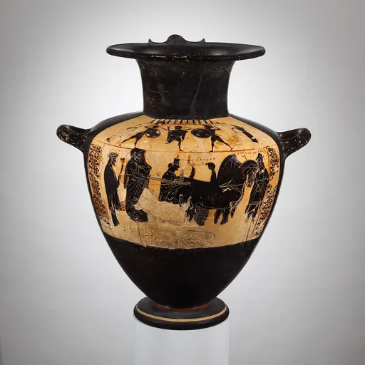 Terracotta hydria (water jar)