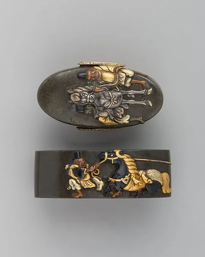 Sword-Hilt Collar and Pommel (Fuchigashira)