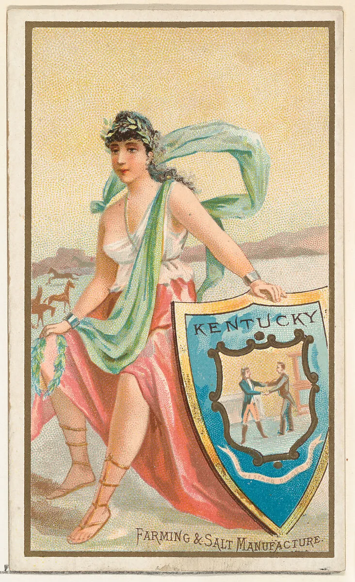 Kentucky, from the Industries of States series (N117) issued by Duke Sons & Co. to promote Honest Long Cut Tobacco — W. Duke, Sons & Co.
