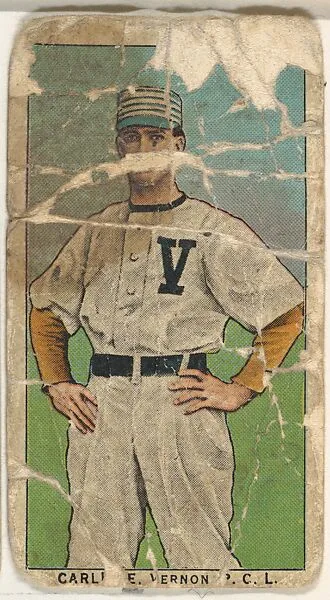 Carlisle, Vernon, Pacific Coast League, from the "Obak Baseball Players" set (T212), issued by the American Tobacco Company to promote Obak Mouthpiece Cigarettes — American Tobacco Company