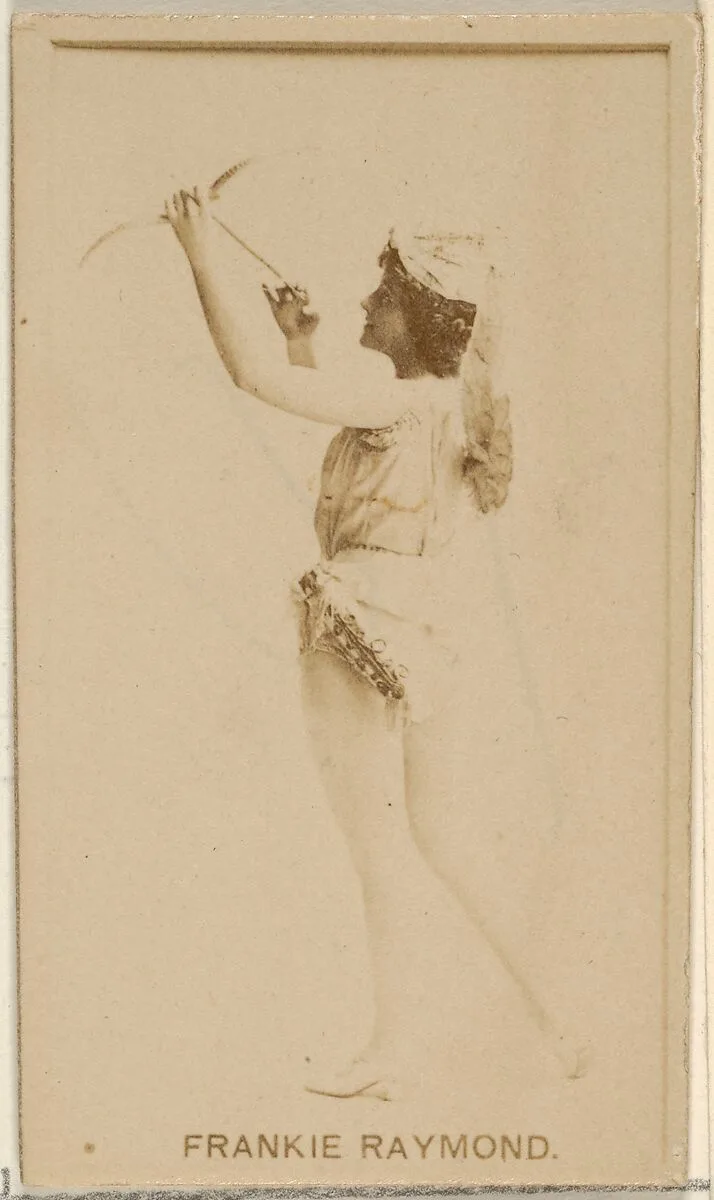 Frankie Raymond, from the Actors and Actresses series (N45, Type 8) for Virginia Brights Cigarettes — Allen & Ginter