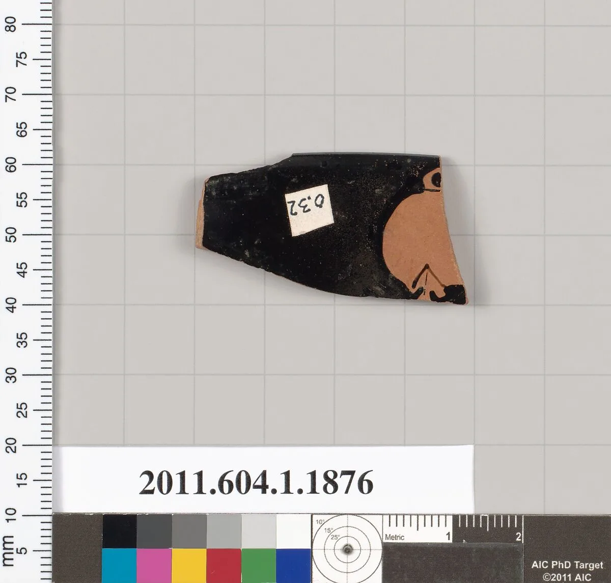 Terracotta rim fragment of a kylix (drinking cup) — Unknown