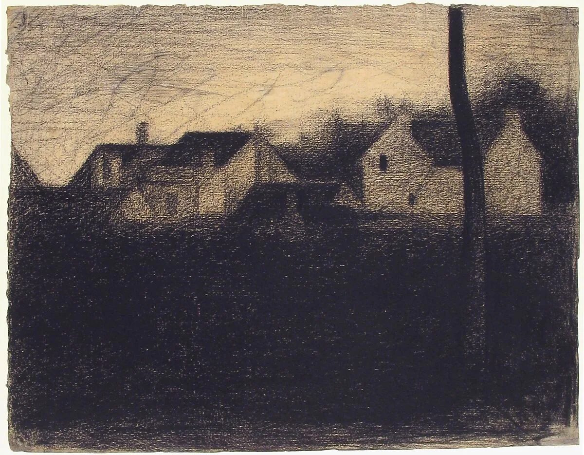 Landscape with Houses — Georges Seurat