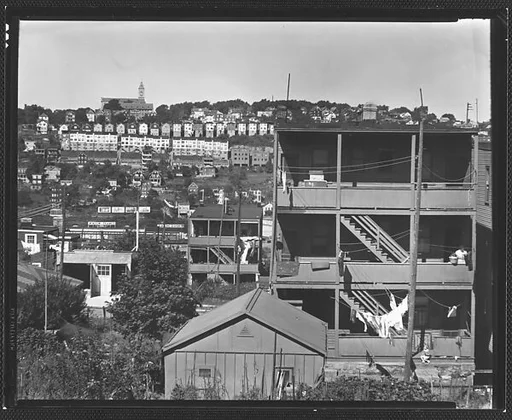 [View of Houses on Hillside from Garden Street, Yonkers, New York]