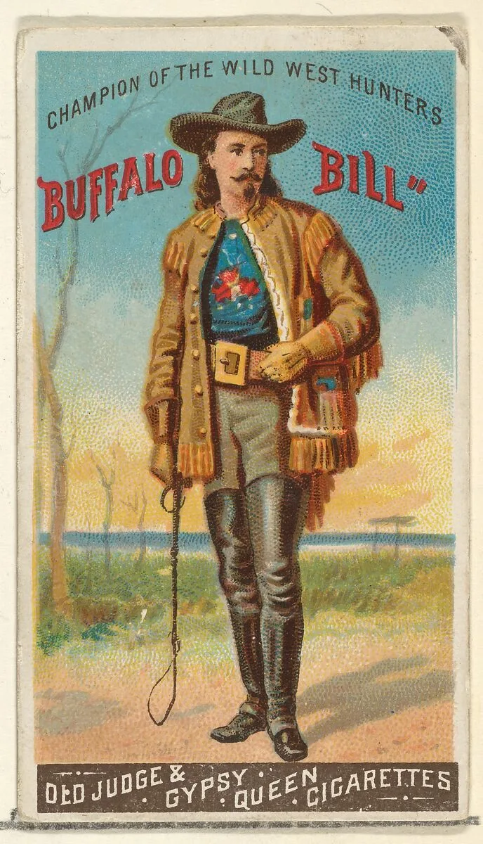 Buffalo Bill, Champion of the Wild West Hunters, from the Goodwin Champion series for Old Judge and Gypsy Queen Cigarettes — Goodwin & Company