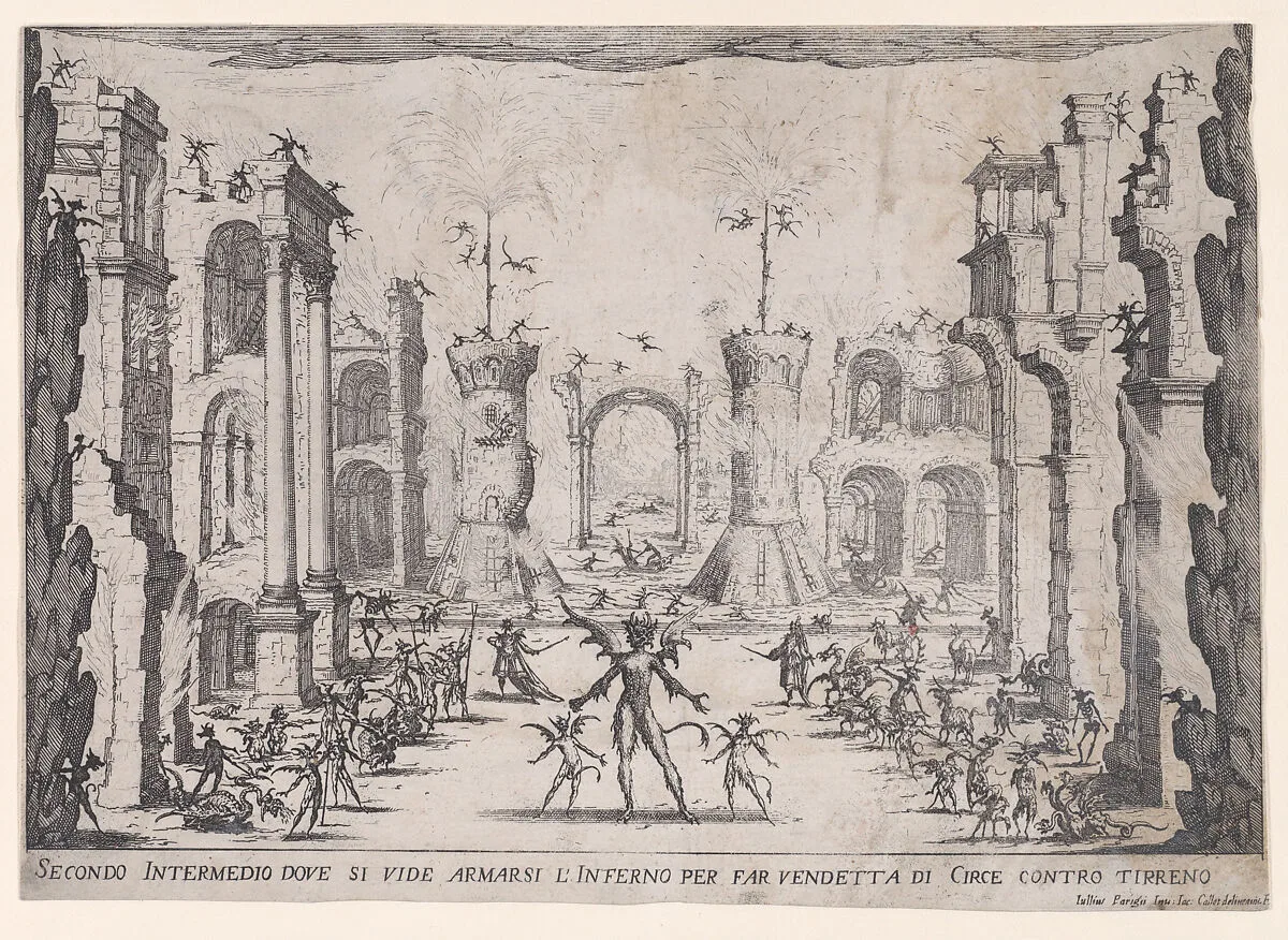 2e Intermède (2nd Interlude), from Les Intermèdes (The Interludes) — Jacques Callot|Giulio Parigi