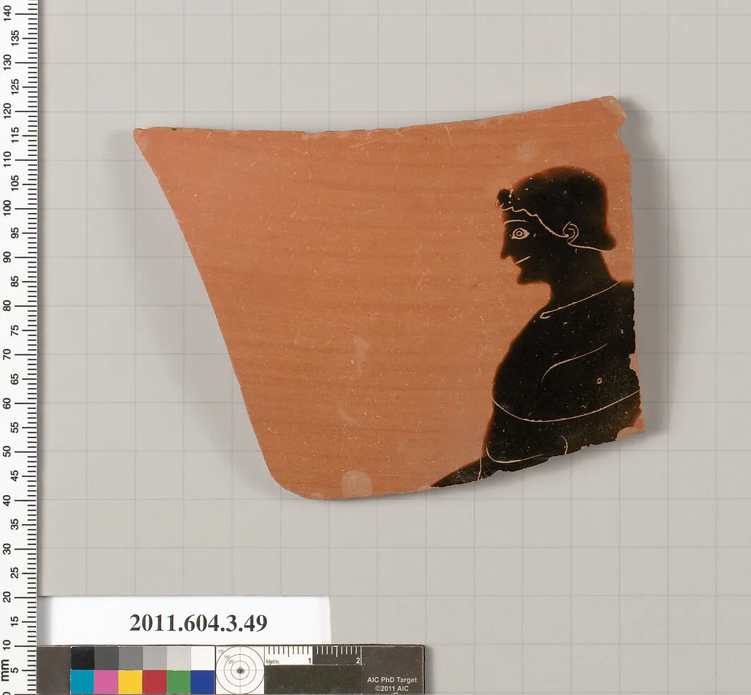 Terracotta fragment of an amphora (jar) — Michigan Painter