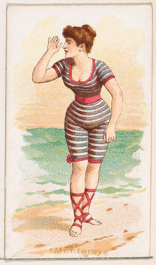 Monterey, from the Fancy Bathers series (N187) issued by Wm. S. Kimball & Co. — William S. Kimball & Company