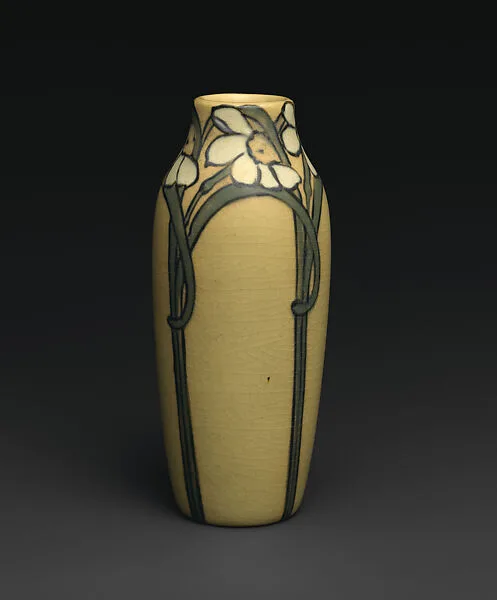 Vase with narcissus — Rookwood Pottery Company|Anna Marie Valentien