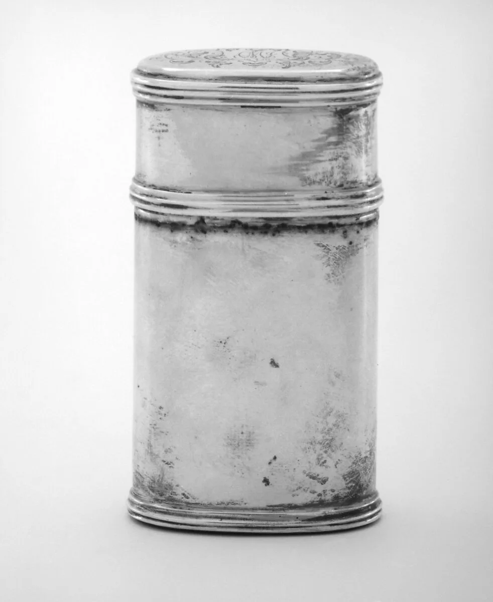 Match container with cover (part of a set) — Johann Bernhard Hertz (Hentz)
