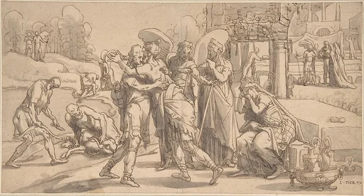 Raguel's Reception of Tobias at Ecbatana