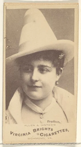 Prudhon, from the Actors and Actresses series (N45, Type 1) for Virginia Brights Cigarettes