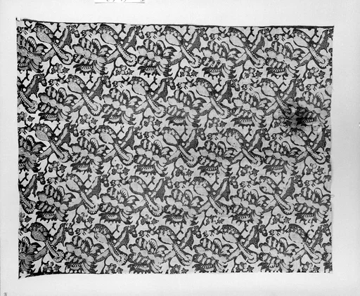 Panel, blue-resist textile