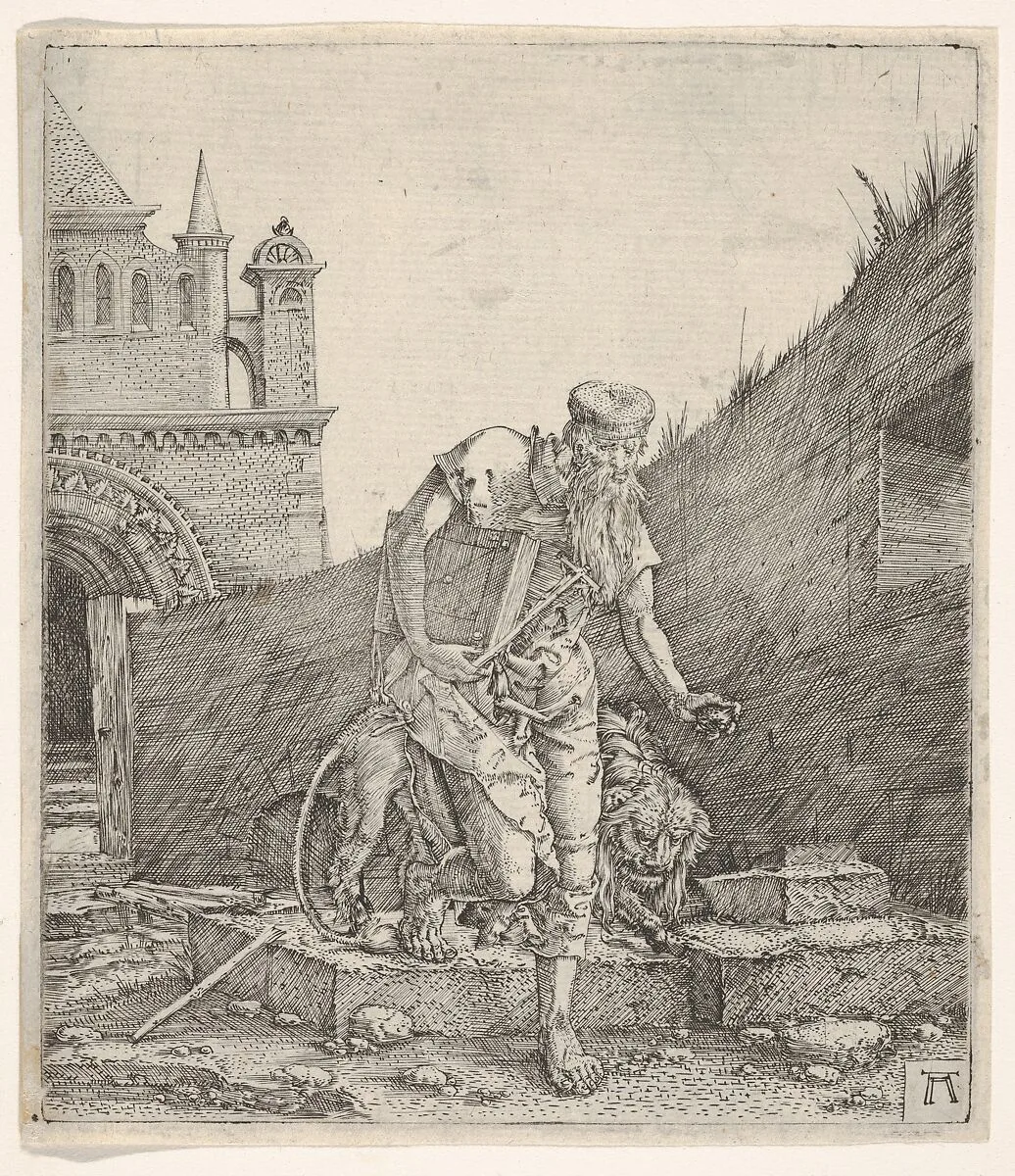 Saint Jerome Walking in a Churchyard — Albrecht Altdorfer