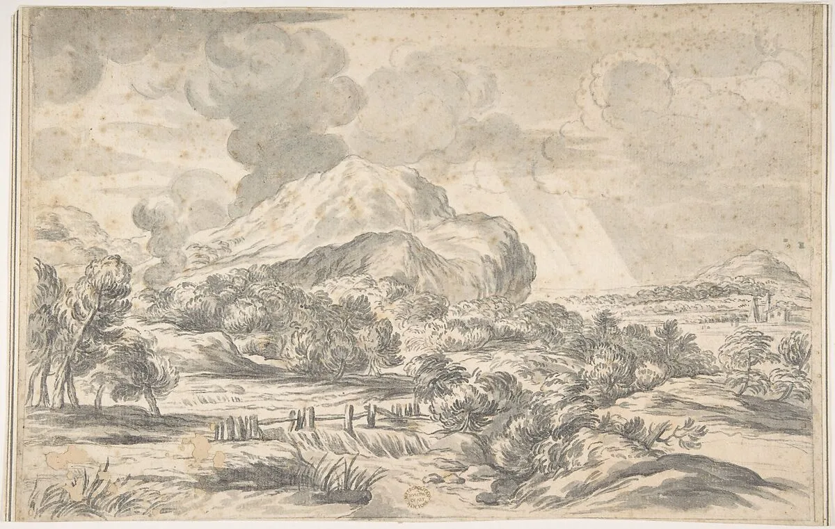 Landscape with Mountains in the Distance — Ciro Ferri