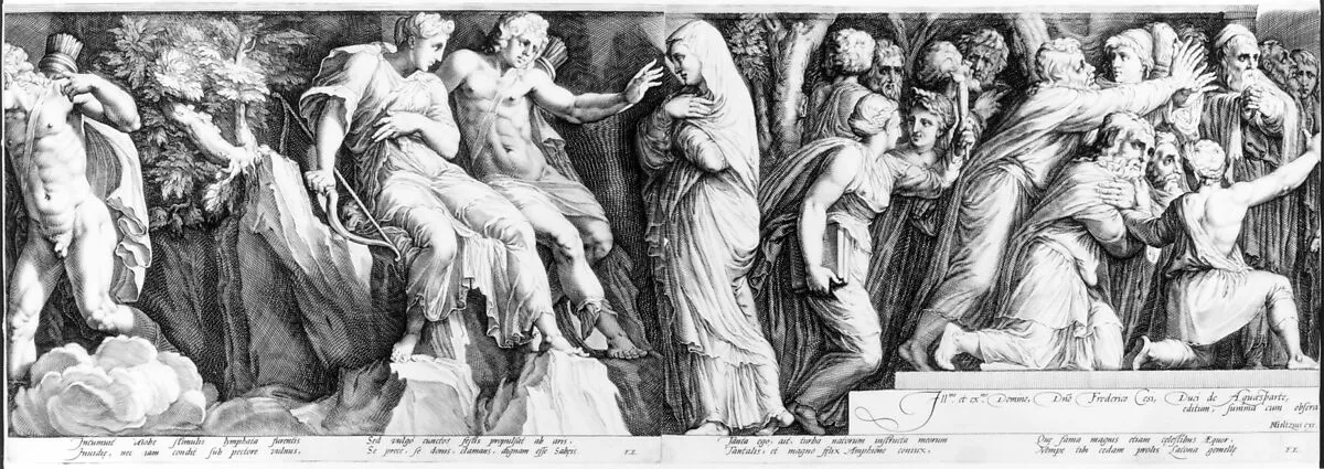 The Story of Niobe — Jan (Pietersz.) Saenredam|Hendrick Goltzius|Polidoro da Caravaggio