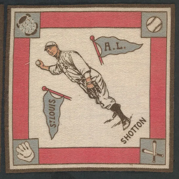 Burt Shotton, St. Louis, American League from Baseball Players Felt Blanket series (B18) — Unknown