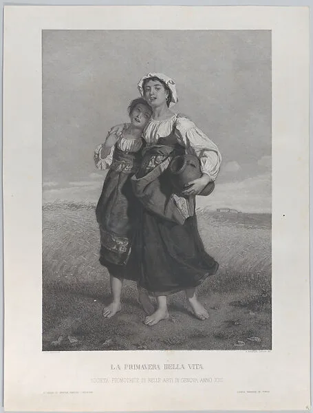 The Spring of Life (La Primavera della Vita) — Luigi Bechi|Prospero Cassini