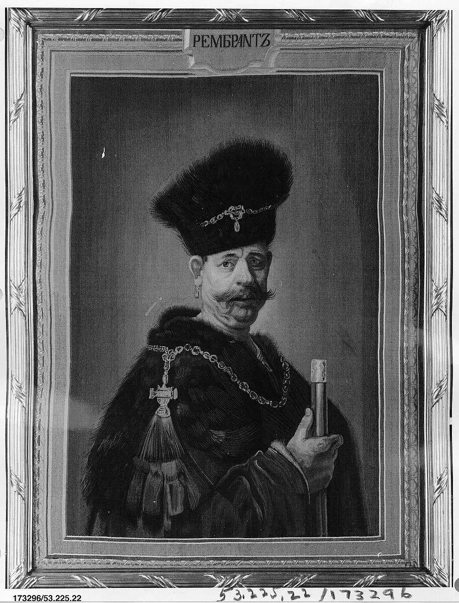 A Polish Nobleman — Imperial Russian Tapestry Manufactory, Saint Petersburg|Rembrandt (Rembrandt van Rijn)