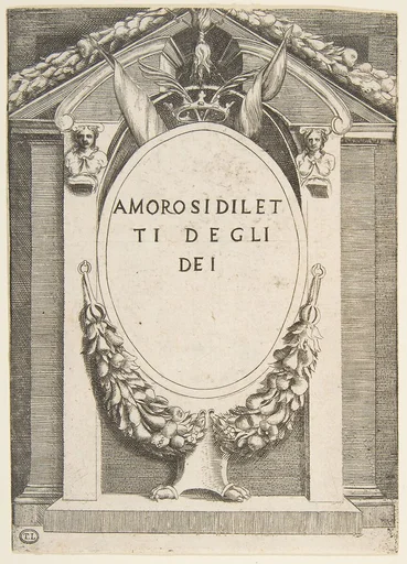 Title page: "The Loves of the Gods"