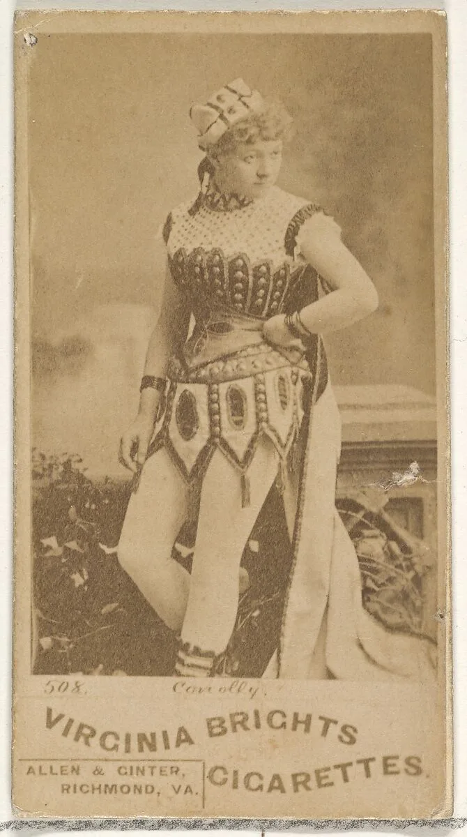 Card 508, Conolly, from the Actors and Actresses series (N45, Type 1) for Virginia Brights Cigarettes — Allen & Ginter