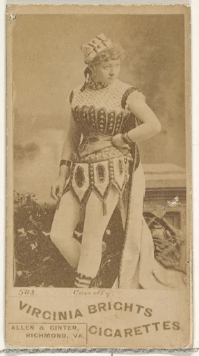Card 508, Conolly, from the Actors and Actresses series (N45, Type 1) for Virginia Brights Cigarettes