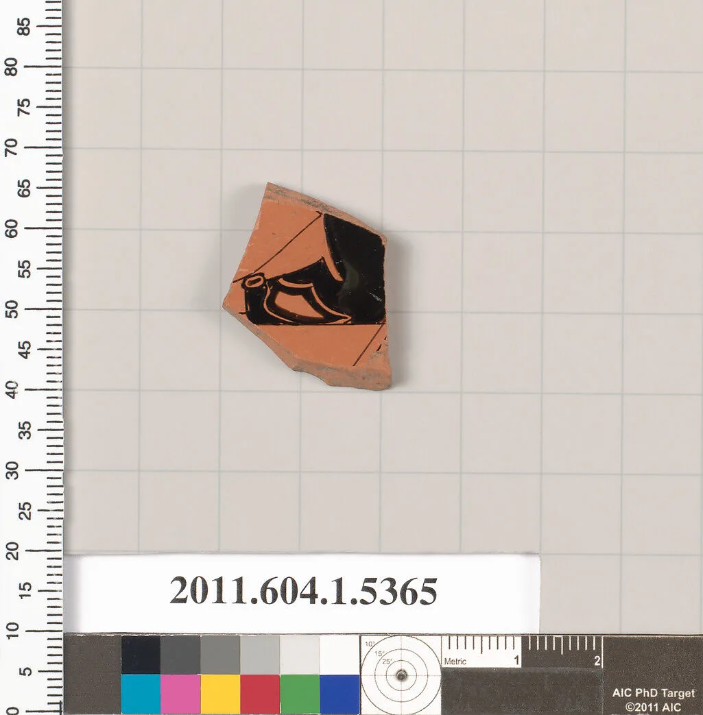 Terracotta fragment of a kylix (drinking cup) — Unknown