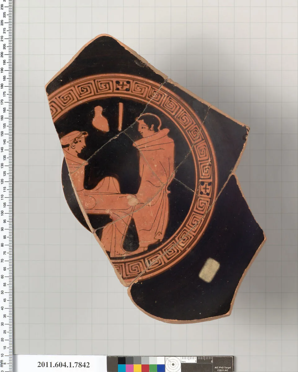 Terracotta fragment of a kylix (drinking cup) — Unknown