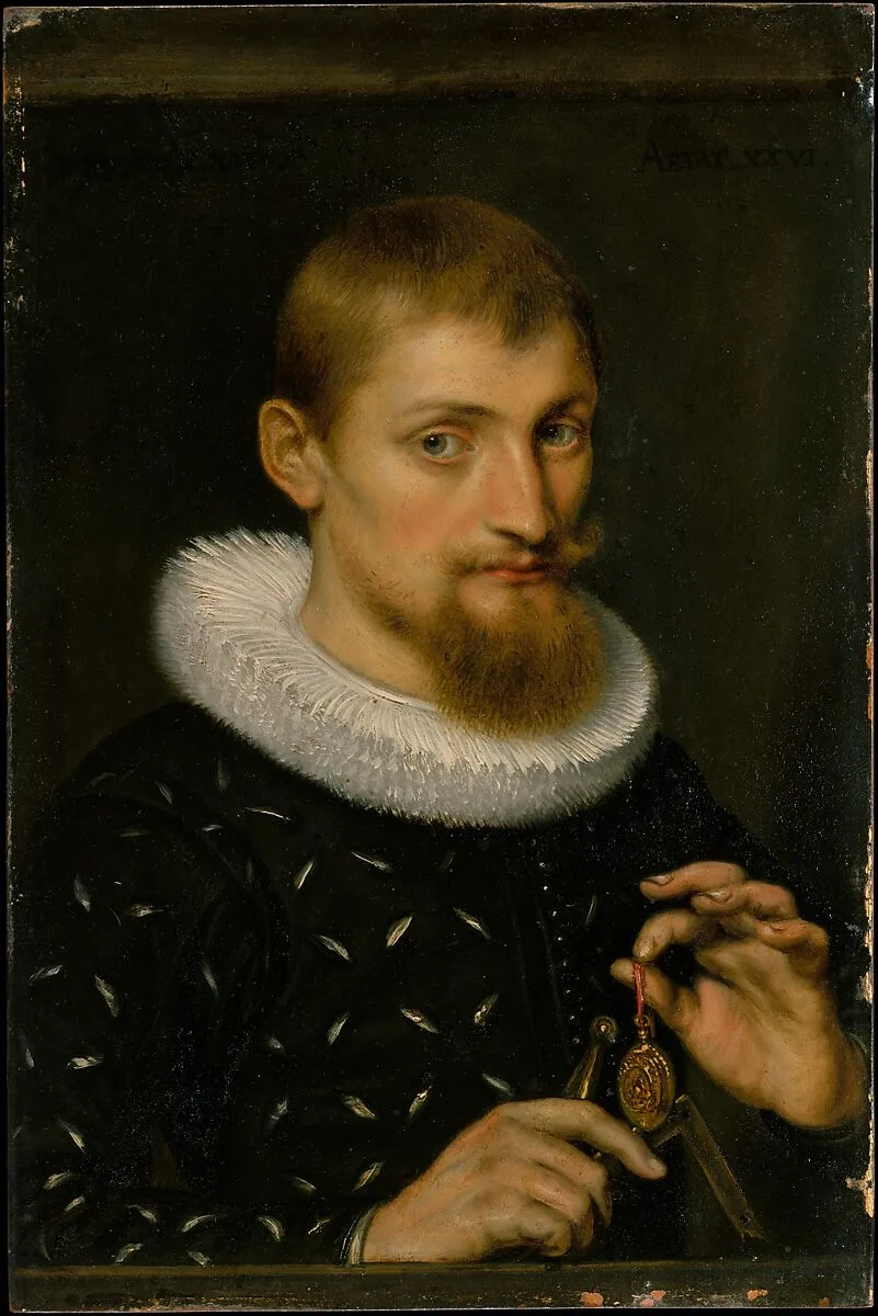 Portrait of a Man, Possibly an Architect or Geographer — Peter Paul Rubens