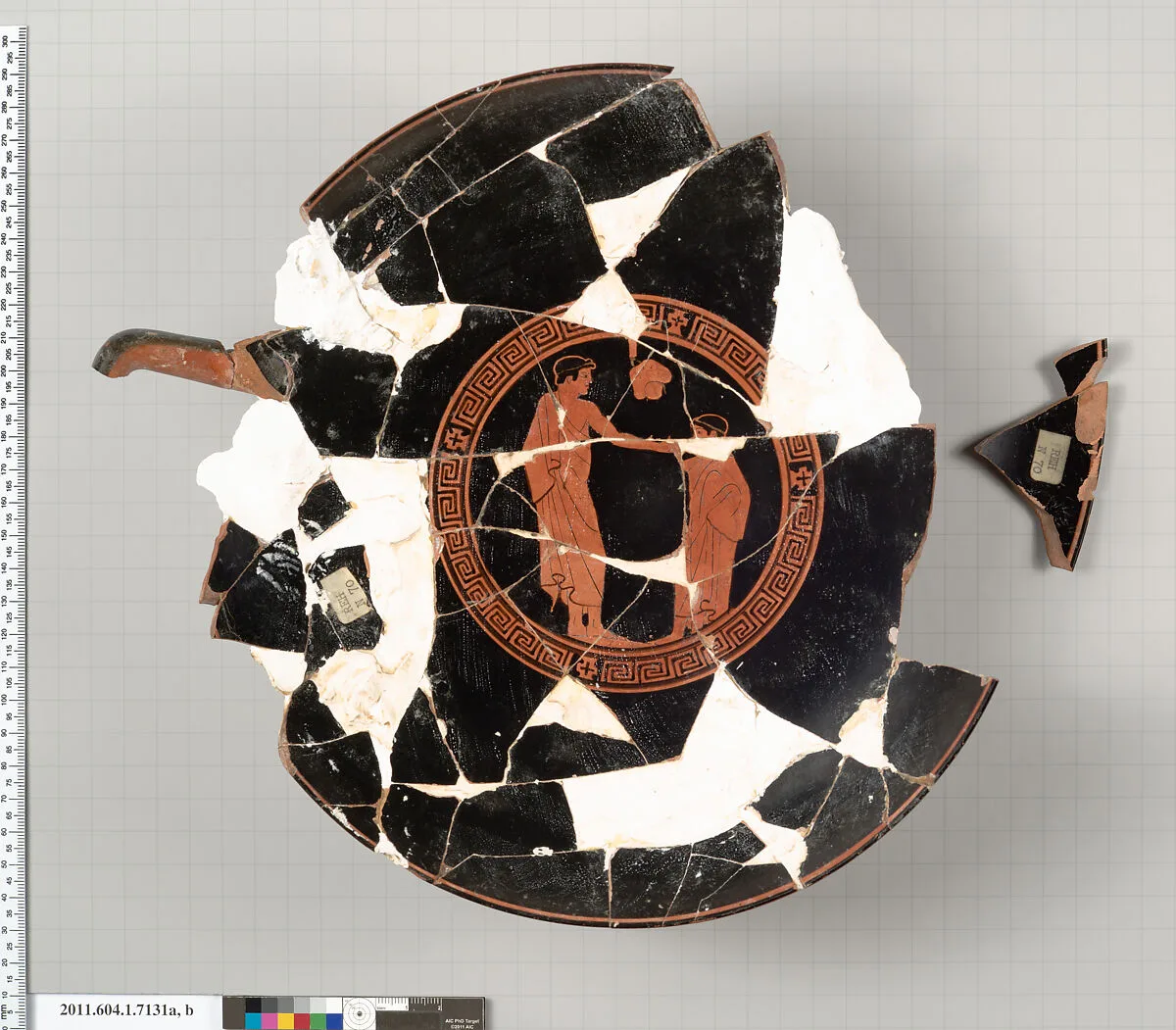 Terracotta fragments of a kylix (drinking cup) — Unknown