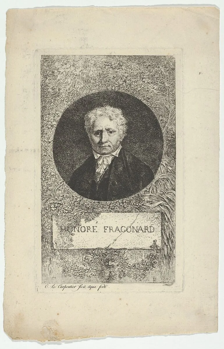 Portrait of Jean Honoré Fragonard — Charles Louis François Le Carpentier|Marguerite Gérard|Jean Honoré Fragonard