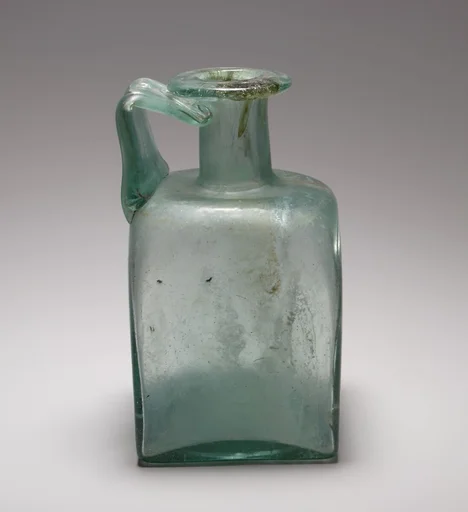 Glass square bottle