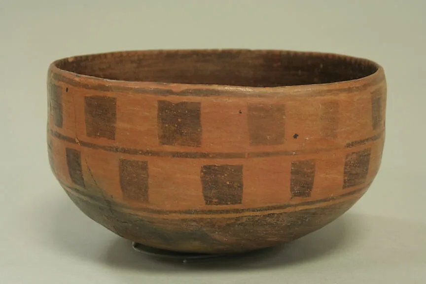 Painted bowl with stylized monkeys — Unknown