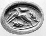Stamp seal (in the shape of a human head) with animal