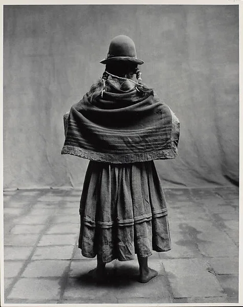 Standing Woman with Braids, Cuzco — Irving Penn