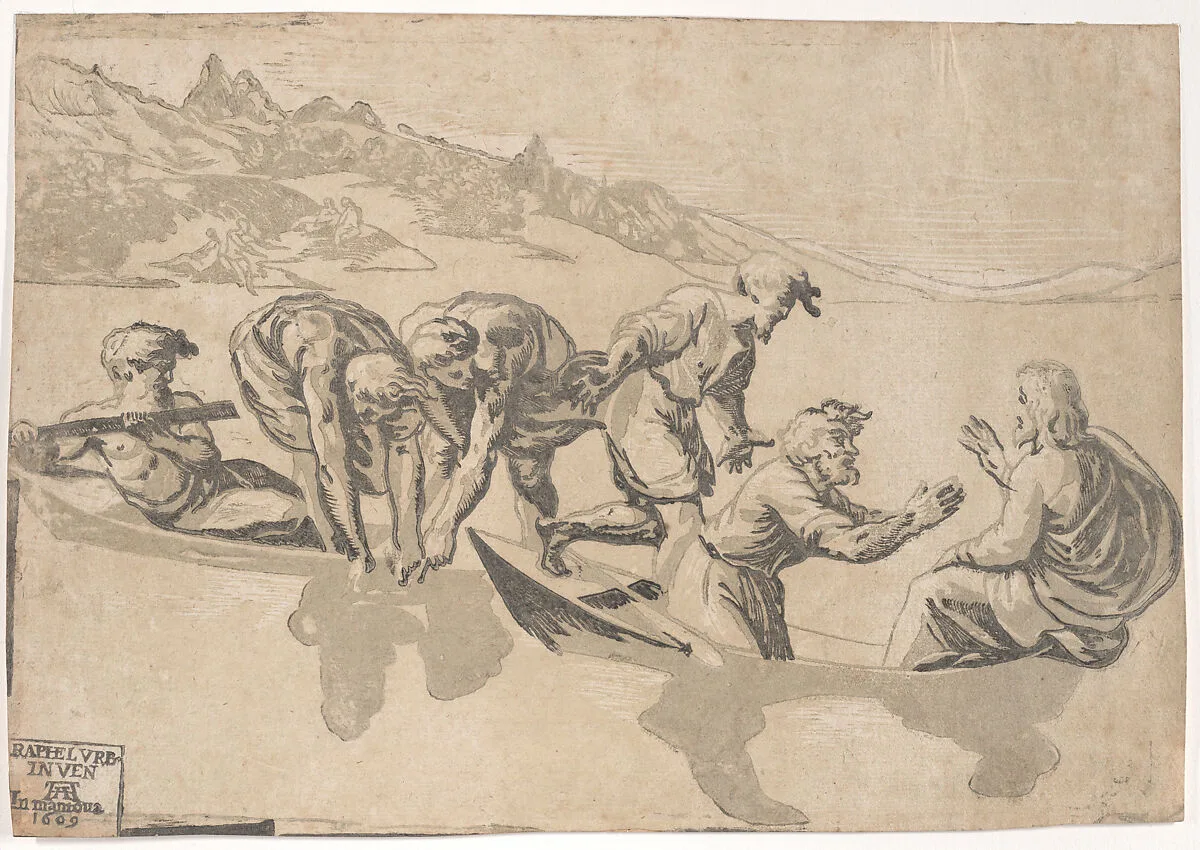 The Miraculous Draught of Fishes — Niccolò Vicentino|Raphael (Raffaello Sanzio or Santi)|Andrea Andreani