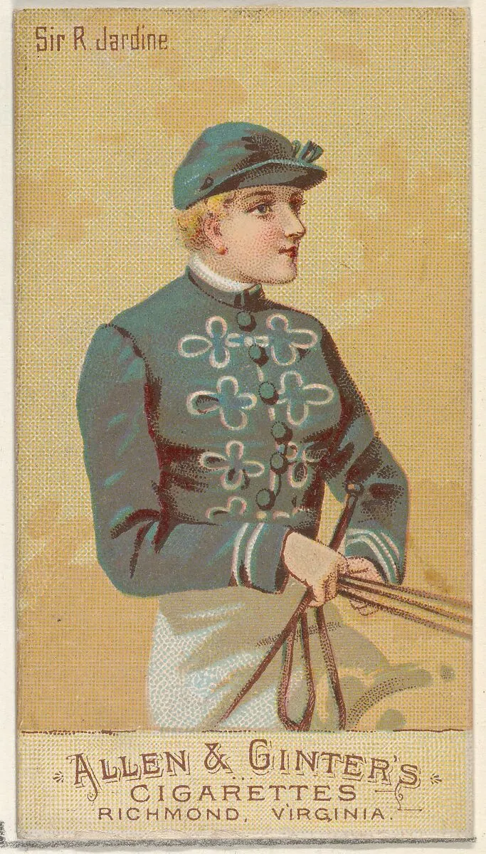 Sir R. Jardine, from the Racing Colors of the World series (N22b) for Allen & Ginter Cigarettes — Allen & Ginter