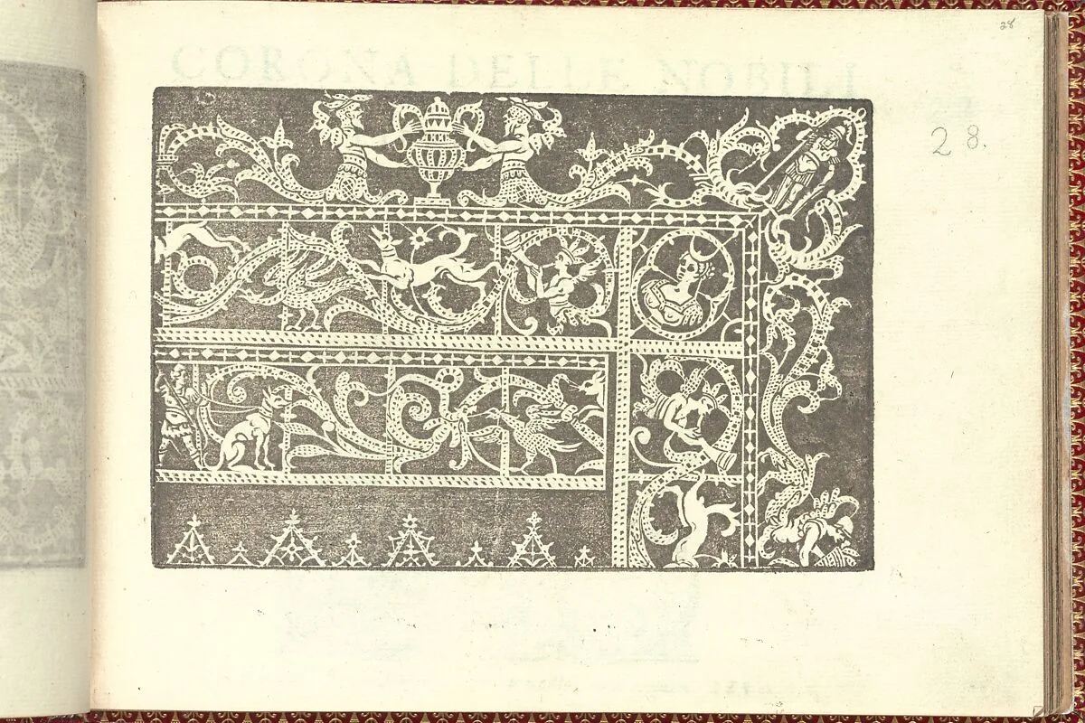 Corona delle Nobili et Virtuose Donne: Libro I-IV, page 28 (recto) — Cesare Vecellio