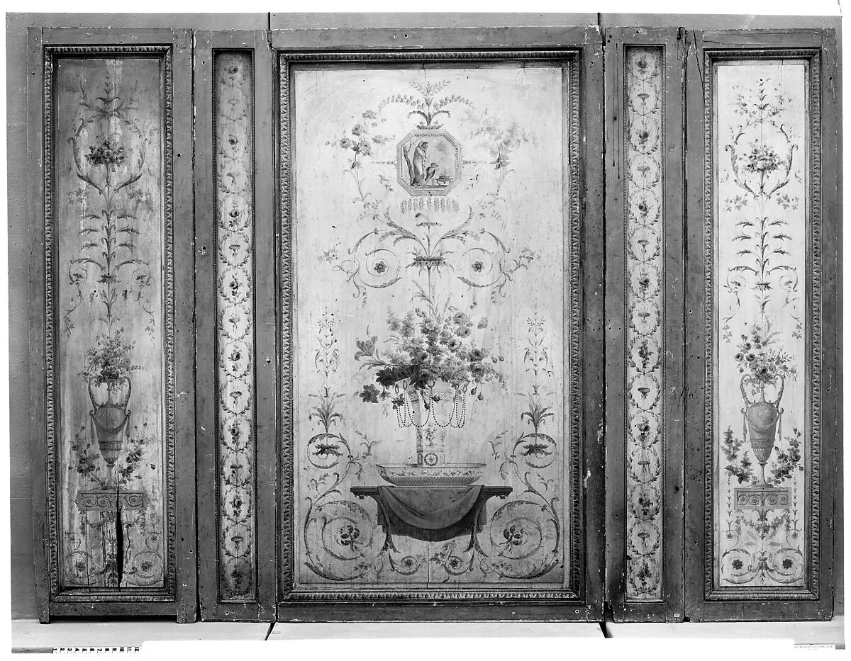 Set of five wall panels — Unknown