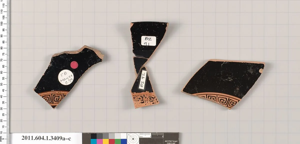 Terracotta fragments of kylikes (drinking cups) — Unknown