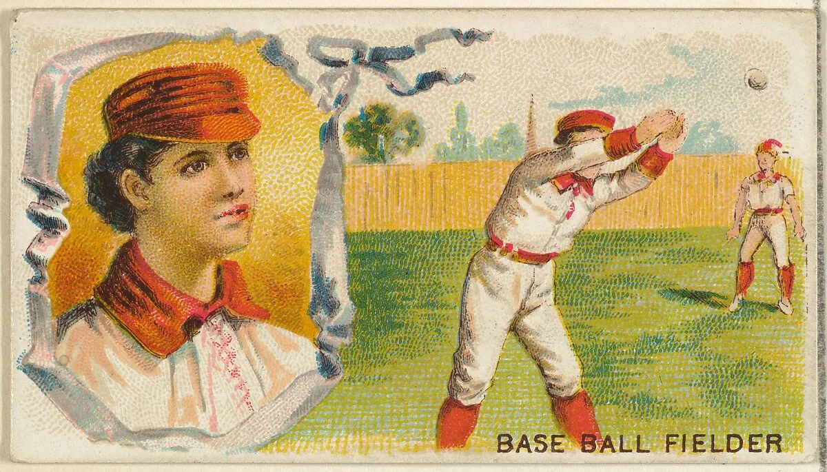 Baseball Fielder, from the Games and Sports series (N165) for Old Judge Cigarettes — Goodwin & Company