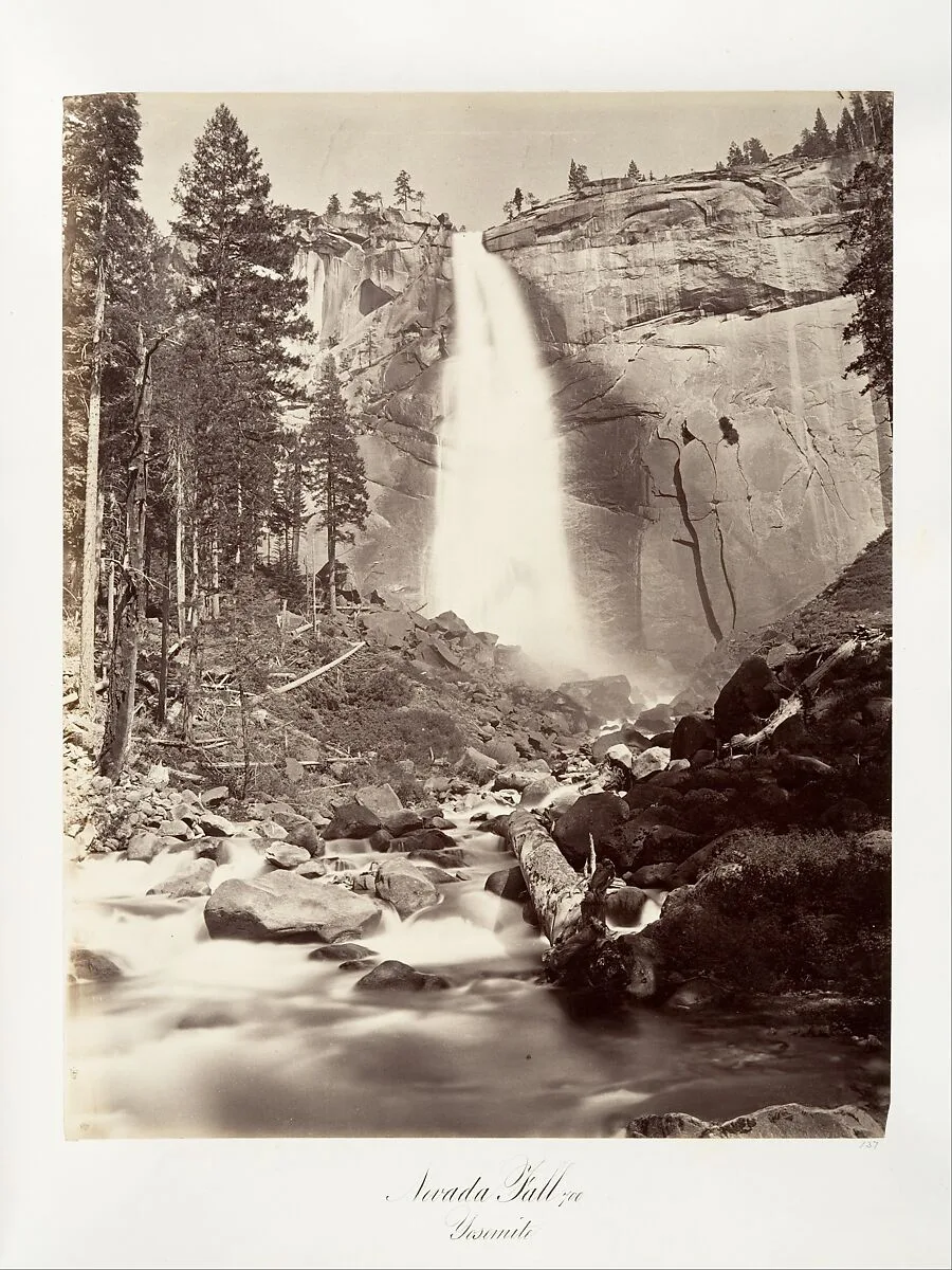 Nevada Fall, 700 feet, Yosemite — Carleton E. Watkins